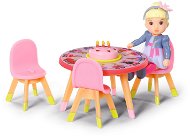BABY born Minis-Set mit Geburtstagstisch, Stühlen und Puppe - Figur