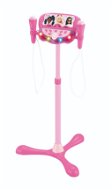 Detský mikrofón Lexibook Barbie nastaviteľný stojan s 2 mikrofónmi s hlasovými efektami, svetlý, reproduktorom s Aux-i - Dětský mikrofon
