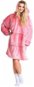 Cozy Noxxiez Růžová - hřejivá televizní mikinová deka pro teenagery a dospělé - Wearable Blanket