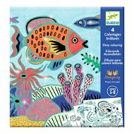 DJECO Csillogó kifestőkönyv - A tenger alatt - Kifestőkönyv