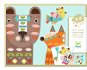 DJECO Kreativset mit Aufklebern Große Tiere - Kinder-Sticker