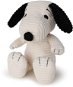 Snoopy Sitting Corduroy Cream 19cm - Soft Toy