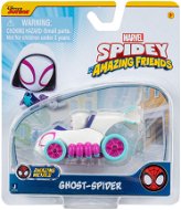 Spidey Spider-Man öntött fém autó 7,5 cm - Ghost Spider - Fém makett