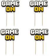 Godan Game on, Pixel - Minecraft, 4 pcs - Cake Decoration