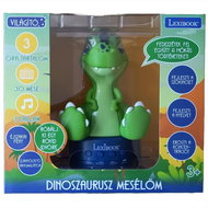 Hungarian Storytelling Dinosaur 3D color changing night light 17 cm height - Éjszakai fény