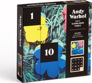 GALISON Posuvné dřevěné puzzle Andy Warhol: Květiny 2 v 1, 16 dílků - Puzzle