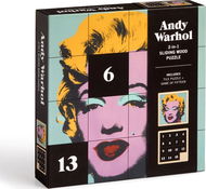 GALISON Posuvné dřevěné puzzle Andy Warhol: Marilyn 2 v 1, 16 dílků - Puzzle