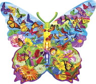 MASTERPIECES Nature Contour Puzzle - Butterfly Surprise 1000 pieces - Jigsaw Puzzle