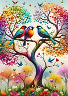 ALIPSON Rainbow Tree Puzzle 500 pieces - Jigsaw Puzzle