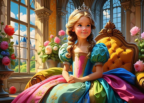 ALIPSON Puzzle Princess on the throne 500 pieces - Jigsaw Puzzle - Main image