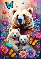ALIPSON Puzzle Motherly Love: Bears 1000 pieces - Jigsaw Puzzle