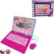 Dětský notebook Lexibook česko-anglický růžový notebook Tlapková patrola - Dětský notebook