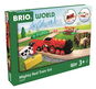 BRIO Spielesets 36029 Zugset mit großer roter Action-Lokomotive - Modelleisenbahn