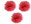 Red 3 pcs
