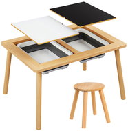 KRUZZEL Sensory table with chair for children, wooden - Kids' Table