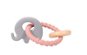 Bo Jungle B-Rattle Rings Kousátko Elephant Pink  - Baby Teether
