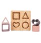 Bo Jungle B-Bamboo + Silikonové tvary Heart Pink - Puzzle