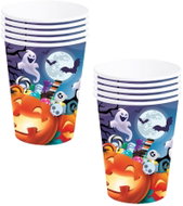 GUIRCA Papírové kelímky dýně - pumpkin - halloween - 12 ks - 240 ml - Drinking Cup