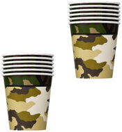 UNIQUE Kelímky maskáč - voják - army - 270 ml - 16 ks - Drinking Cup