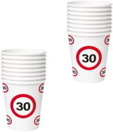 Folat Kelímky dopravní značka 30 let - 350 ml - 16 ks - Drinking Cup