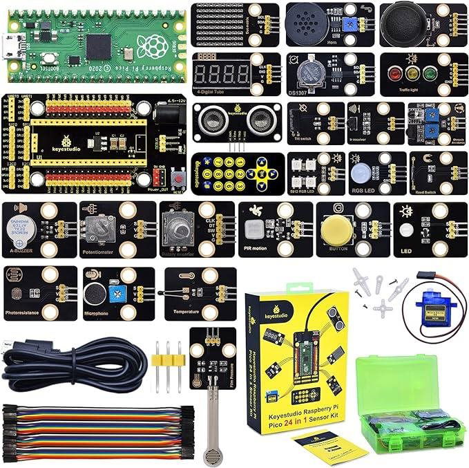 Keyestudio Arduino sada senzoru pro Raspberry PI Pico 24v1 - Stavebnice ...