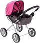 KIK KX4650 Čtyřkolový hluboký kočárek pro panenky růžový - Doll Stroller