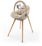 KINDERKRAFT Fini Up 2v1 Jídelní židlička a lehátko, béžová - High Chair