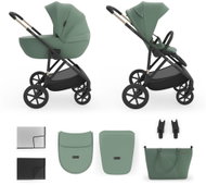 Kinderkraft Prime 3 2-in-1 Pushchair, Dark Green - Baby Buggy