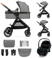 Kinderkraft Esme Pro 3-in-1 Combination Pram Moonlight Grey - Baby Buggy