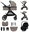3-in-1 Combination Pushchair – Sand Beige
