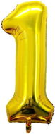 Balloons Atomia foil balloon birthday number 1, gold 82 cm - Balonky