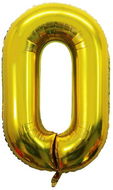 Atomia foil balloon birthday number 0, gold 46 cm - Balloons