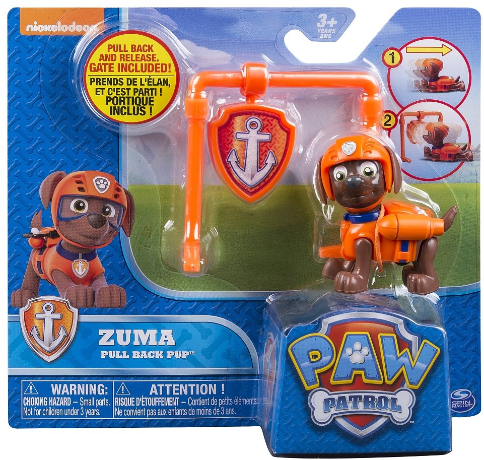 Paw Patrol Pull Back Pup Zuma Figure Alza.cz