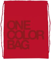 Študentský vak One Color červený - Vrecko na prezuvky