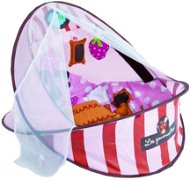 Ludi Cestovná postieľka/deka s hrazdou rúžová - Detský nábytok