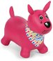 Hüpftier für Kinder Ludi Jumping Dog Pink - Hüpfball / Hüpfstange