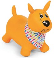 Ludi Hüpf-Hund gelb - Hüpfball / Hüpfstange