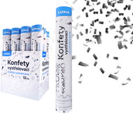 LUMA Trading Vystřelovací konfety stříbrné, 30 cm - Confetti