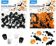 LUMA Trading Konfety HALLOWEEN duch, lebka, dýně, netopýr 40 g - Confetti