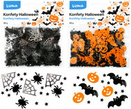 LUMA Trading Konfety HALLOWEEN pavouk, pavučina, dýně, netopýr 40 g - Confetti