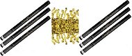 Párty konfety 80 cm - 6 ks zlaté stužky - hoblinky metalické - silvestr - Confetti