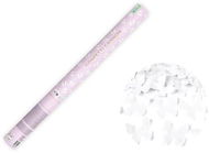Párty konfety 60 cm - bílí motýlci - Konfety