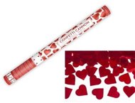 Párty konfety 60 cm - červené srdce - svatba / valentýn - Confetti