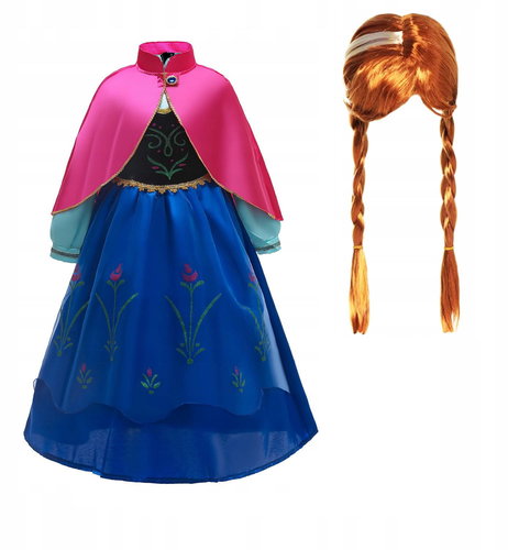FunCo ANNA Frozen with wig 98-104 S - Costume - Main image