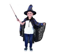 RAPPA Children's coat black with bat print with hat - Costume