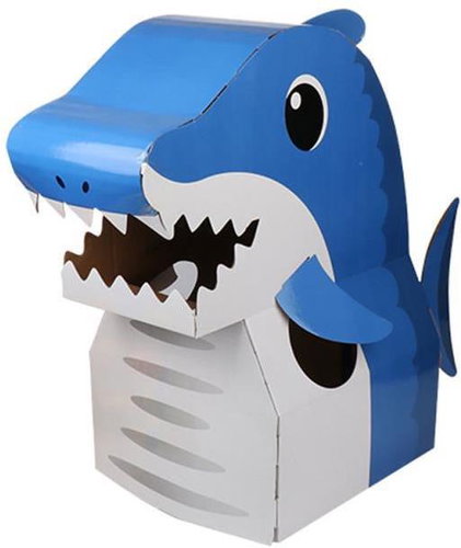 Annam Cardboard shark blue 62 × 72 × 33 cm - Costume - Main image