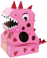 Annam Cardboard dinosaur pink 61 × 33 × 61 cm - Costume