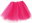 Ladies tutu skirt, neon pink, 40 cm - 80s - disco