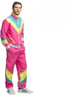 Boland Retro sweatsuit men's pink sized. M - Costume