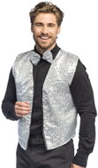 Boland Silver sequin vest and bow tie set size. M/L - Costume